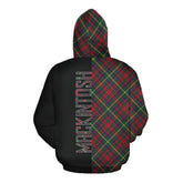 MacKintosh Hunting Modern Tartan Hoodie Half of Me - Cross Style